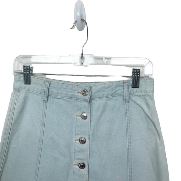 Forever 21 Light Blue Jean Mini Skirt Size 26 - Picture 3 of 11